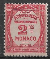 Monaco. Taxe N°28 * Cote 125€. - Impuesto