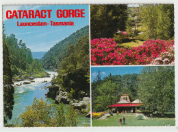 Australia TASMANIA TAS Cataract Gorge Tea Rooms LAUNCESTON Douglas DS310 Multiview Postcard C1970s - Lauceston