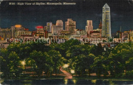 43102193 Minneapolis_Minnesota Night View Of Skyline - Andere & Zonder Classificatie