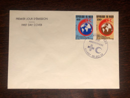 NIGER FDC COVER 1988 YEAR RED CROSS HEALTH MEDICINE STAMPS - Níger (1960-...)