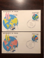 NIGER FDC COVER 1989 YEAR AIDS SIDA  HEALTH MEDICINE STAMPS - Níger (1960-...)