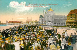 43099688 Atlantic_City_New_Jersey Crowds On Boardwalk In Front Of Marlborough Bl - Autres & Non Classés