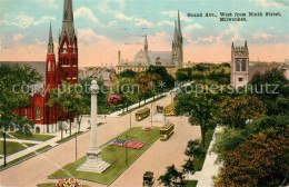 43099686 Milwaukee_Wisconsin Grand Avenue West From Ninth Street Church Memorial - Sonstige & Ohne Zuordnung