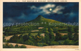 43099625 North_Carolina_US-State Pilot Mountain By Moonlight - Other & Unclassified