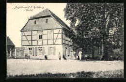 AK Radeberg, Gasthaus Augustusbad - Gebäudeansicht Mit Garten  - Radeberg