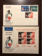 NIGERIA FDC COVER 1963 YEAR RED CROSS HEALTH MEDICINE STAMPS - Nigeria (1961-...)