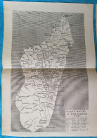 Madagascar : Cinq Cartes Géographiques Anciennes De 1925 Et 1939 - Cartes Géographiques