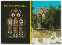 Australia TASMANIA TAS Church Window Cemetery BUCKLAND Douglas DS341 C1970s Postcard 1 - Andere & Zonder Classificatie