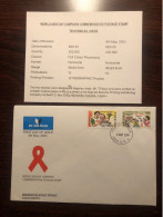 NIGERIA FDC  COVER 2003 YEAR AIDS SIDA HEALTH MEDICINE STAMPS - Nigeria (1961-...)