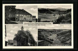 AK Reudelsterz Bei Mayen, Gasthof Und Fremdenzimmer Oster, Dorfkapelle, Ortsansicht Mi Kernbachtal  - Mayen