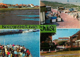 73574415 Juist Nordseebad Watt Bei Ebbe Blick Zum Bahnhof Strand Casino Meerwass - Juist