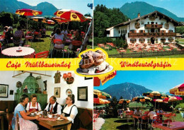 73574388 Ruhpolding Cafe Muehlenbauernhof Gartenterrasse Windbeutelgraefin Ruhpo - Ruhpolding