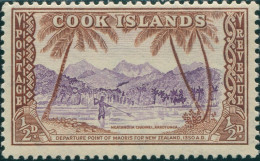 Cook Islands 1949 SG150 ½d Ngatangila Channel MLH - Cookinseln
