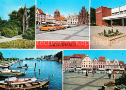 73574323 Greifswald Rubenowdenkmal Platz Der Freundschaft HOG Boddenhaus Hafen W - Greifswald