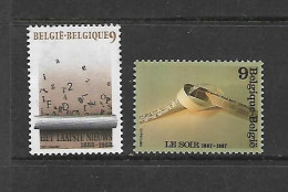 BELGIQUE 1987 JOURNAUX BELGES YVERT  N°2271/2272  NEUF MNH** - Unused Stamps