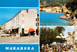 73573445 Makarska Dalmatien Teilansichten Innenstadt Strassencafes Bucht Makarsk - Croatie