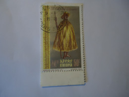 ETHIOPIA  USED    STAMPS  COSTUMES WITH POSTMARK 1970 - Ethiopia