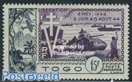 Togo 1954 Alied Landing 1v, Mint NH, History - Transport - Militarism - World War II - Stamps On Stamps - Aircraft & A.. - Militaria