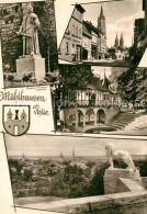 73567189 Muehlhausen Thueringen Thomas Muentzer Denkmal Statue Innenstadt Kirche - Mühlhausen