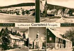 73567078 Carlsfeld Erzgebirge Winterlandschaft Teilansichten Kirche Carlsfeld Er - Eibenstock