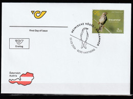 Österreich 2024 Vögel Grauammer FDC Ersttag - FDC