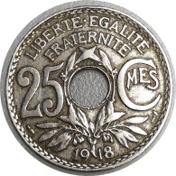 Monnaie 1918 - France - 25 Centimes Lindauer Non Souligné, Cupronickel - 25 Centimes