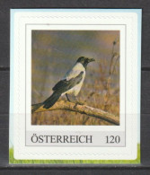 Österreich Personalisierte BM Tiere Im Garten Vögel Nebelkrähe ** Postfrisch Selbstklebend - Timbres Personnalisés