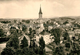 73565495 Eibenstock Stadtbild Mit Kirche Mit Blick Auf Den Auersberg Eibenstock - Eibenstock