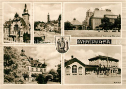 73565449 Werdau Sachsen Rathaus Marktplatz Diesterweg Oberschule Bahnhof Kranken - Werdau