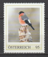 Österreich Personalisierte BM Heimische Tierwelt Vogel Gimpel ** Postfrisch - Personalisierte Briefmarken
