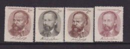 CZECHOSLOVAKIA  - 1951  Dvorak Set   Never Hinged Mint - Unused Stamps