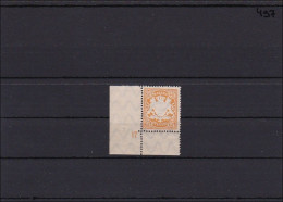 Bayern MiNr. 62 X, ** Postfrisch, Aus Bogenecke Mit Platten Nummer 17 - Ungebraucht