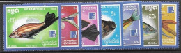 Cambodia Fish Set 1988 Mnh ** 8 Euros - Laos