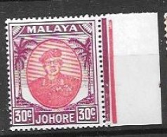 Malaysia Johore Mnh ** 30 Euros 1955 - Johore