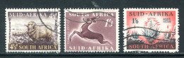 AFRIQUE DU SUD- Y&T N°196 à 198- Oblitérés - Used Stamps