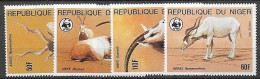 Niger WWF Set Mnh ** 1985 24 Euros - Niger (1960-...)