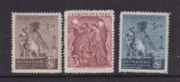 CZECHOSLOVAKIA  - 1951  Miners Day Set   Never Hinged Mint - Unused Stamps