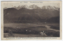 DEP. 74 PASSY N°810 VUE GENERALE SUR PASSY LA VALLEE D'ARVE LE FAYET ST GERVAIS ET LA CHAINE DU MONT BLANC Circulée - Passy