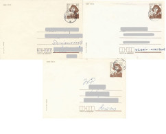 Poland Envelope (0161) Set3: Used Ck 56 S.72.XII+73.I+73.XII Copernicus M.Kopernik (postal Circulation) - Stamped Stationery