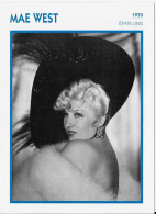 Thème Cinéma (acteur-actrice)  - MAE WEST - Altri & Non Classificati