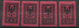 Albania Mh * Dues Set 10 Euros 1922 - Albania