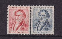 CZECHOSLOVAKIA  - 1952  Kollar Set   Never Hinged Mint - Unused Stamps