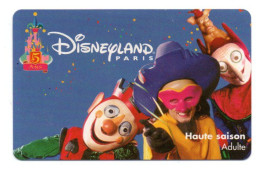 Passeport Disney Disneyland  PARIS France Card  (K 37) - Passaporti  Disney