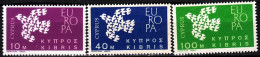 CYPRUS 1961 EUROPA. Complete Set, MNH. Issued In 1962 - 1961