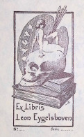 EX LIBRIS LEON EYGELSHOVEN  Per IPSE FECIT L4-B01 EXLIBRIS #1 - Ex-libris