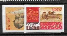 Soviet Union Mnh ** 1957 IMPERF Set - Unused Stamps