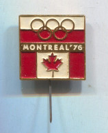 Olympic Games Olympiade - Montreal 1976. Vintage Pin, Badge, Abzeichen - Olympic Games