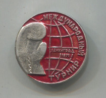 Boxing Box Boxen Pugilato - International Tournament Leningrad 1971. Russia USSR, Vintage Pin Badge Abzeichen - Pugilato