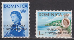 Timbres Neufs** De Dominique De 1968 N° 223 Et 224 MNH - Dominica (...-1978)