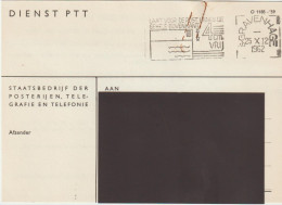 The Netherlands Postmark Poststempel Laat Voor De Post De Gehele Bovenkant - Cancelled In 1962 In 's-Gravenhage - Franking Machines (EMA)